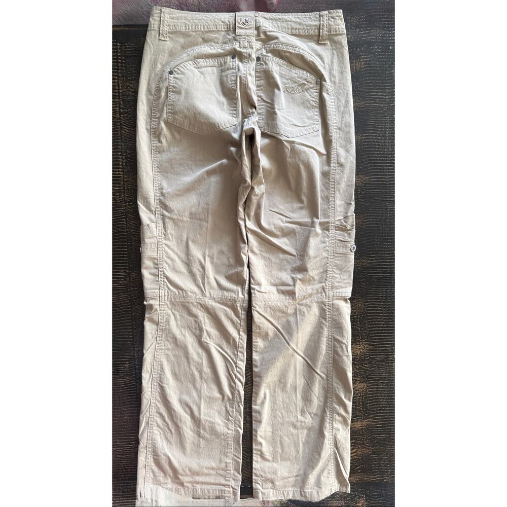 KÜHL High performance hiking pants/capris khaki color women’s Sz 4 GUC - Picture 4 of 10